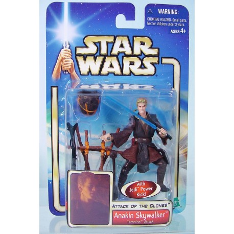 Star Wars Attack of the Clones Blue Card, Anakin Skywalker Tatooine Attack