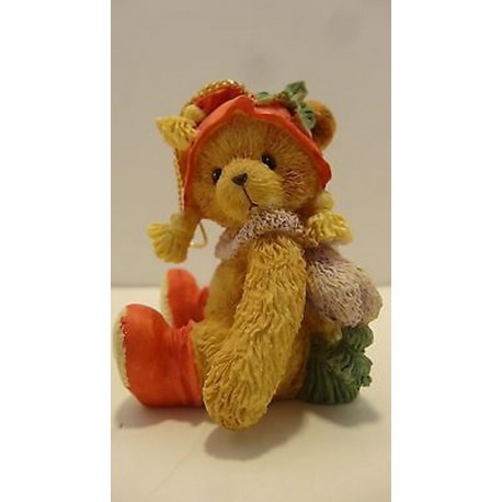 Cherished Teddies - Bear with Holly on Hat 951226