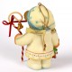 Cherished Teddies - Festive Bear with Candy Cane Ornament 4016868