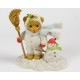 Cherished Teddies - Frankie Dressed in Snow Suit/Snowman Dated 2011 Figurine 4023733