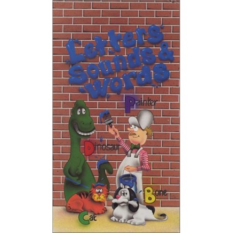 Letters, Sounds & Words V101 – Painter Dinosaur Cat Bone (VHS)