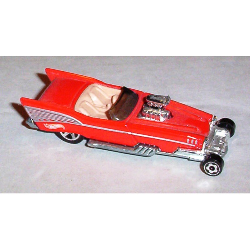 2001 Hot Wheels First Editions Red '57 Roadster #52 