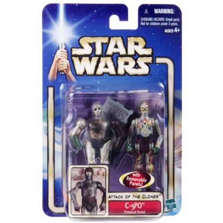 Star Wars Attack of the Clones Blue Card, C-3PO - Protocol Droid