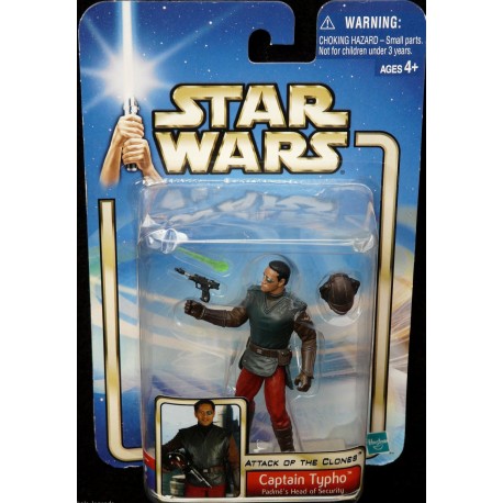 Star Wars Attack of the Clones Blue Card, Captain Typho - Padmé's Head of Security