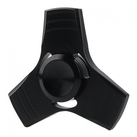 Fidget Spinner Toy Stress Reducer (Black Aluminum)