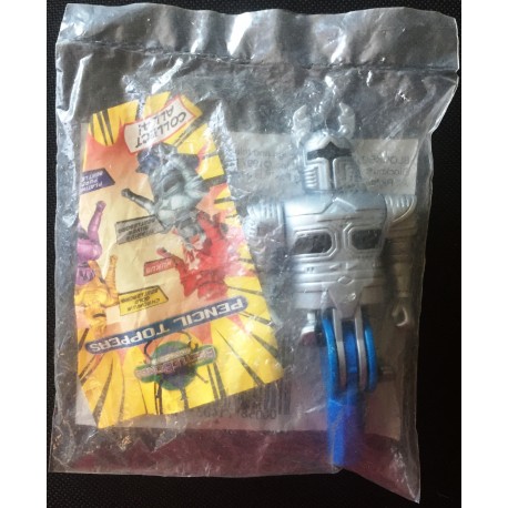 Pencil Topper: Titanium Silver Beetleborg