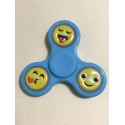 Fidget Spinner Toy Stress Reducer (Smiley Faces Smile Blue)