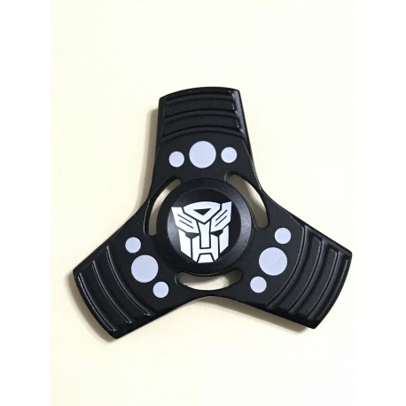 Fidget Spinner Toy Stress Reducer (Transformers Black - Aluminum)