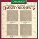 Longaberger Pewter Ornaments - Basket 71803 Commemorative Christmas Collection