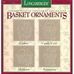 Longaberger Pewter Ornaments - Basket 71803 Commemorative Christmas Collection