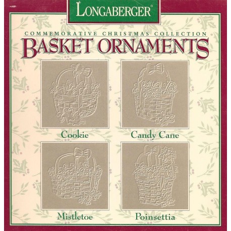 Longaberger Pewter Ornaments - Basket 71803 Commemorative Christmas Collection