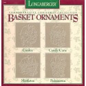 Longaberger Pewter Ornaments - Basket 71803 Commemorative Christmas Collection
