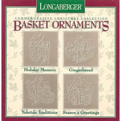 Longaberger Pewter Ornaments - Basket 71901 Commemorative Christmas Collection