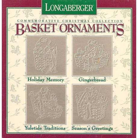 Longaberger Pewter Ornaments - Basket 71901 Commemorative Christmas Collection