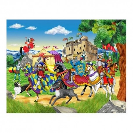 Riding with the King - Ravensburger 35 Piece Puzzle + Papo