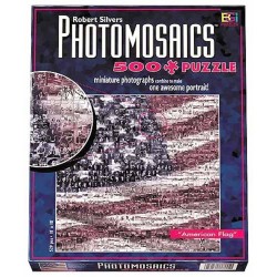 Robert Silvers Photomosaics: American Flag - Buffalo Games, Inc 500 Piece Puzzle