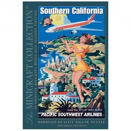 Pacific Southwest Airlines - Minicraft Model Kits 1000 Piece Puzzle