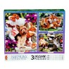 Buds In Bloom / Foxes / Poolside Pets - 3 in 1 Ceaco 900 Piece Puzzle