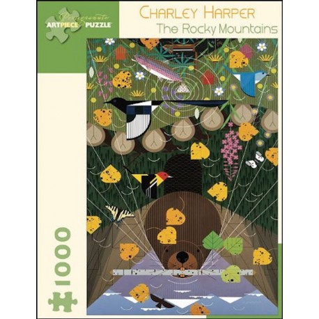 Charley Harper: The Rocky Mountains - Pomegranate 1000 Piece Puzzle