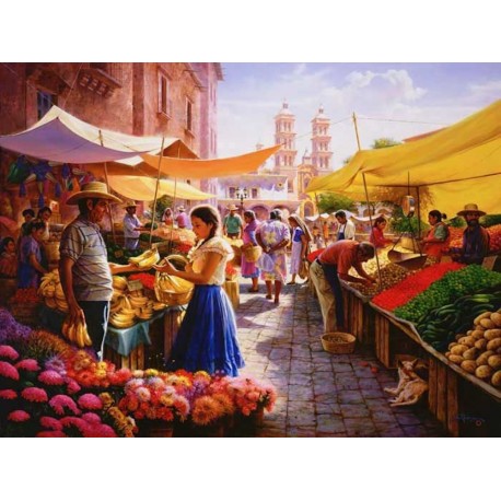 Colores del Mercado - Master Pieces 1000 Piece Puzzle