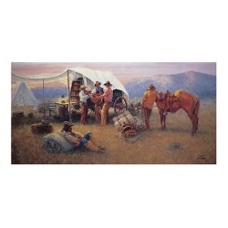 Chuckwagon Serenade - Master Pieces 1000 Piece Jumbo Puzzle