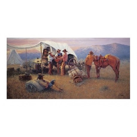Chuckwagon Serenade - Master Pieces 1000 Piece Jumbo Puzzle