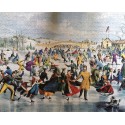 Central Park, Winter / The Skating Pond - White Mountain Puzzles 1000 Piece Puzzle