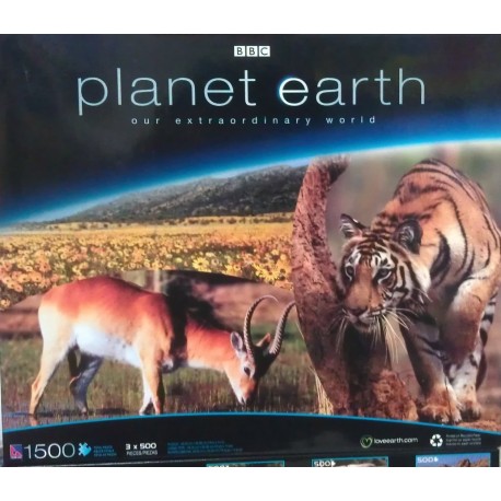 Namaqualand Flowers / Impala / Tigress - 3 in 1 Sure-Lox 1500 Piece Puzzle