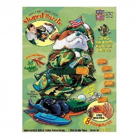 Buddy "the Serviceman" Bull Dog - Master Pieces 36 Piece Really Big Puzzle