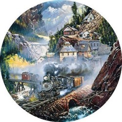 Ted Blaylock: Silver Belle Run - Master Pieces 700 Piece Round Puzzle