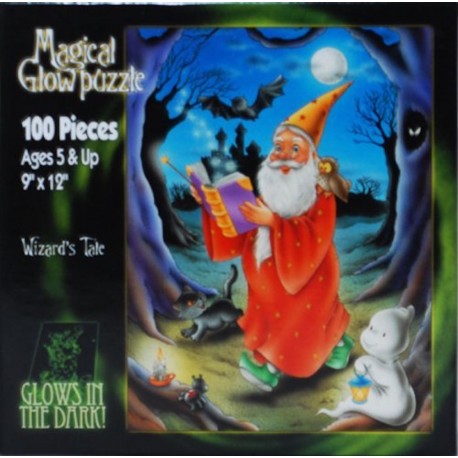 Magical Glow Puzzle: Wizard's Tale - E&L Corporation 100 Piece Puzzle