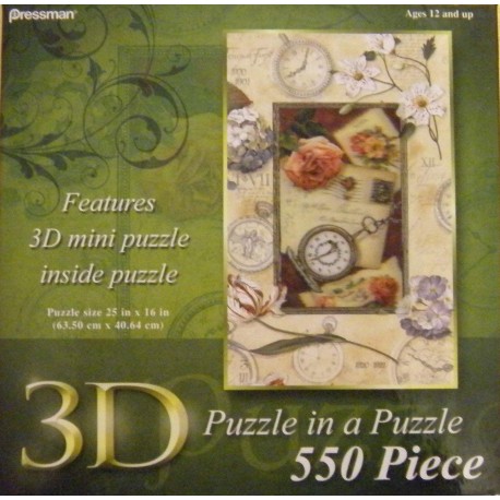 3D Puzzle in a Puzzle: Lisa Audit - Pressman 550 Piece Puzzle