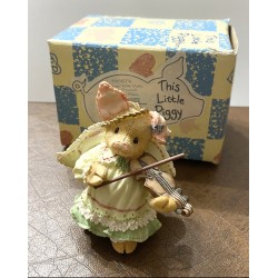 This Little Piggy - Pig Angel With Violin 1995 Ornament 145874