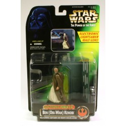 Star Wars Green Card, Electronic Power F/X Ben (Obi-Wan) Kenobi with Glowing Lightsaber and Remote Dueling Action