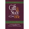 Catholic: Gift And Study Bible, New American Bible with Revised New Testament and Revised Psalms - Leather Bound