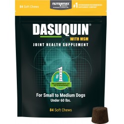 Nutramax Dasuquin with MSM Hip & Joint Soft Chews Joint Supplement for Small & Medium Dogs, 84 count