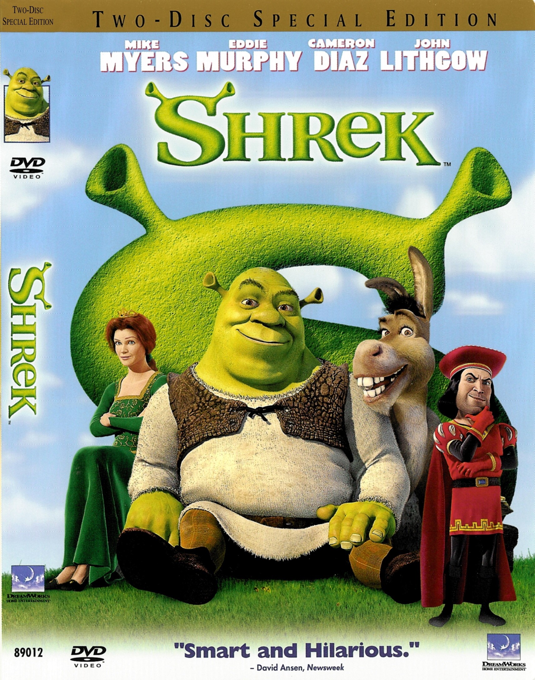 Shrek Two Disc Full Screen Widescreen Special Edition Dvd