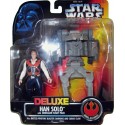 Star Wars Red Card, Deluxe Han Solo with Smuggler Flight Pack Plus Battle-Pivoting Blaster Cannons and Cargo Claw